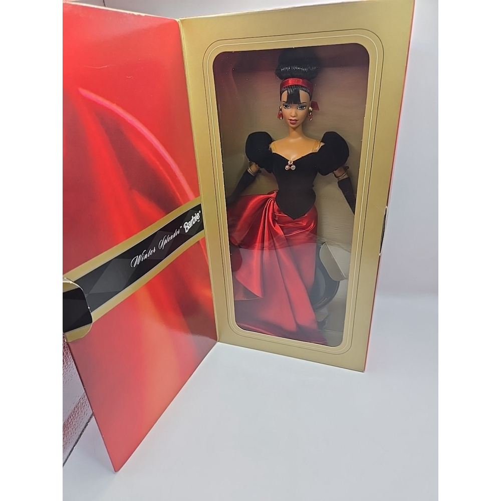 1998 Avon Winter Splendor Barbie Special Edition African American Doll NRFB‎